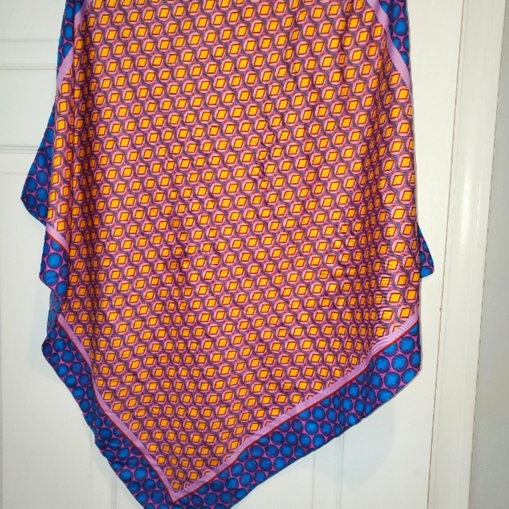 (Nwot) Zara Multicolor Print Pattern Design Scarf - image 1